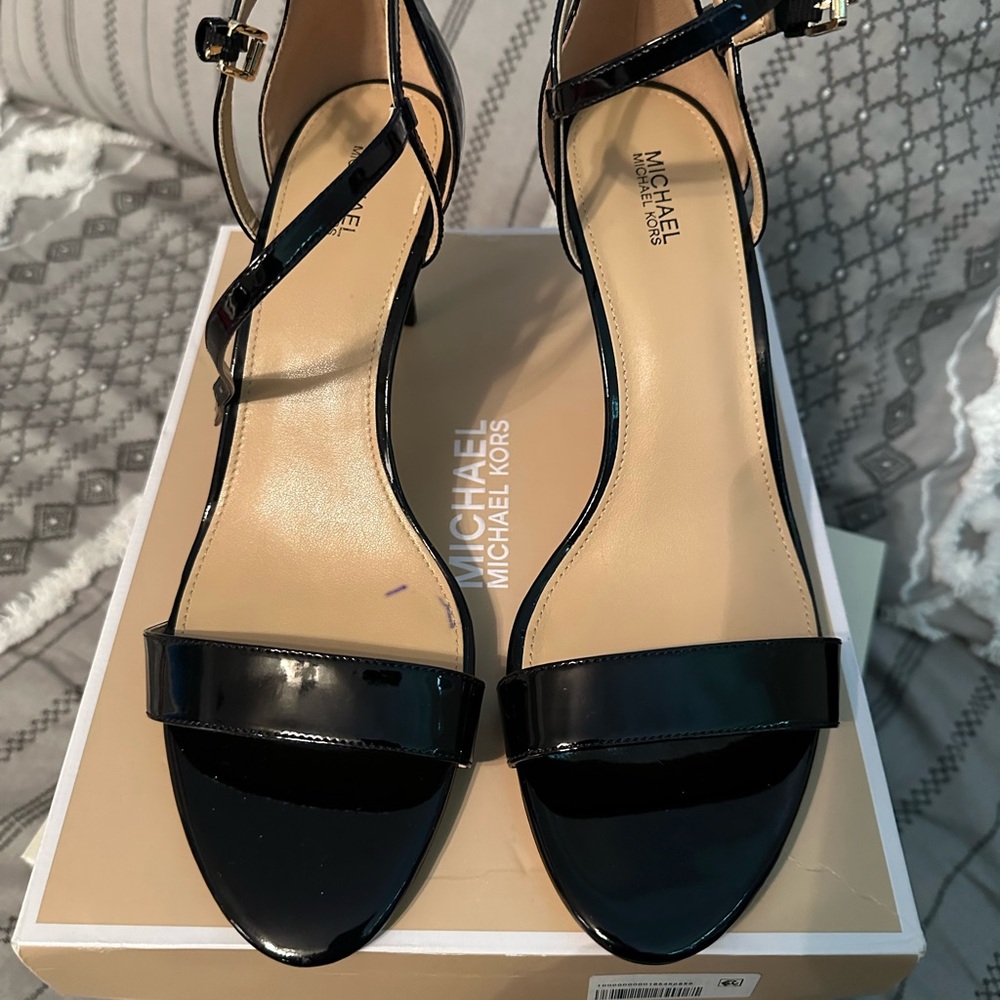 Michael Kors Black Patent Heels - Picture 4 of 12
